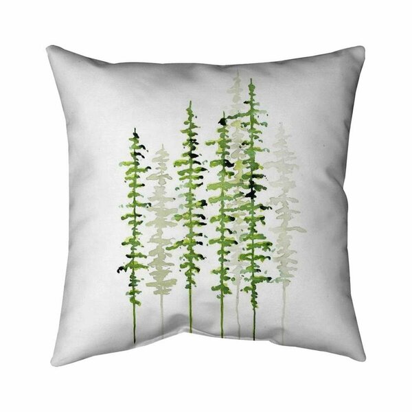 Fondo 20 x 20 in. Slim Trees-Double Sided Print Indoor Pillow FO2795794